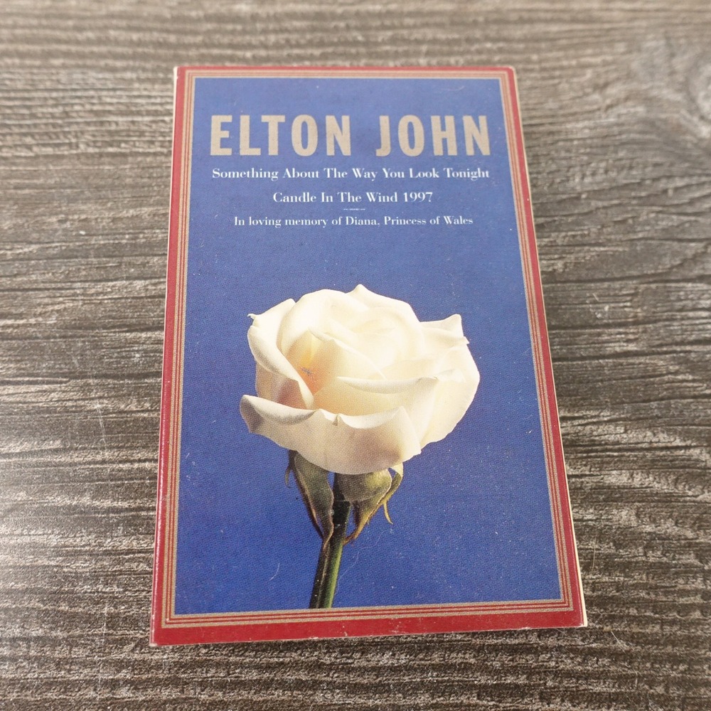 Elton John Cassette Single OS Blue Good Candle In The Wind 1997 Princess Diana